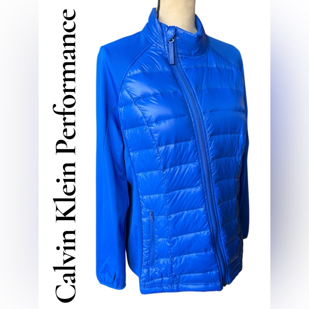 Calvin Klein Performance-Women’s XL down filled asymmetrical zip jacket. EUC! - Picture 3 of 16
